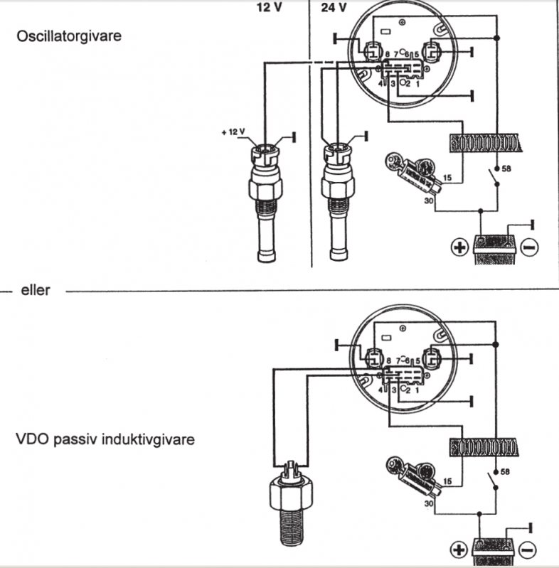 Vdo Tankmatare Kopplingsschema () Vdo Tankmatare Kopplingsschema